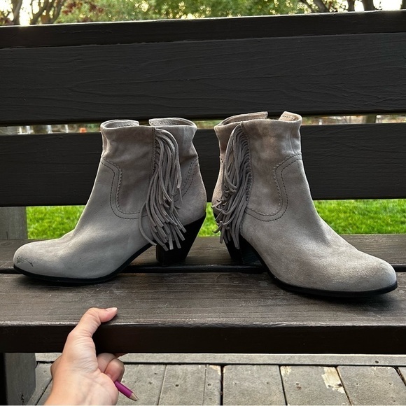 Sam Edelman suede fringe Louie boots - Picture 9 of 10
